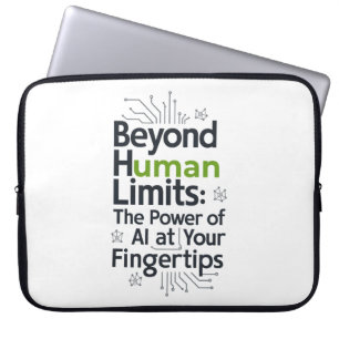 Capa Para Notebook Manga de Evolução de IA – Poder Tech Além do Human