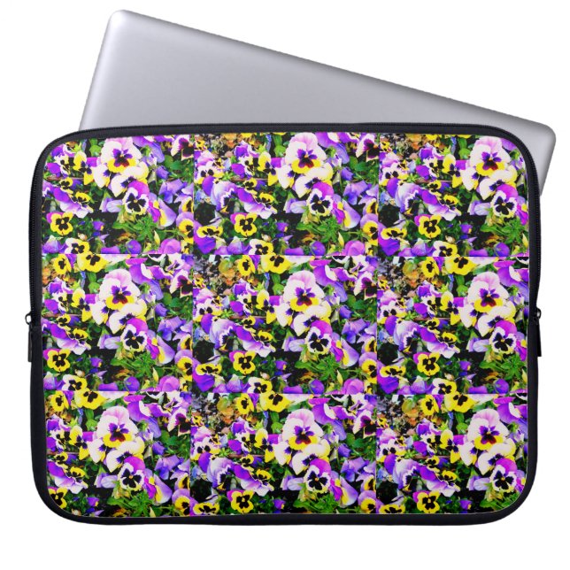 Capa Para Notebook manga de flores (Frente)