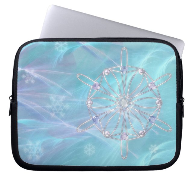 Capa Para Notebook Manga de Laptop do Valsa dos Flocos de Neve (Frente)