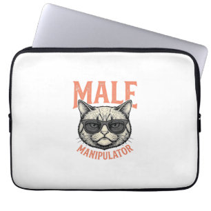 Capa Para Notebook Manipulador Masculino Camisa Vintage Óculos de Sol