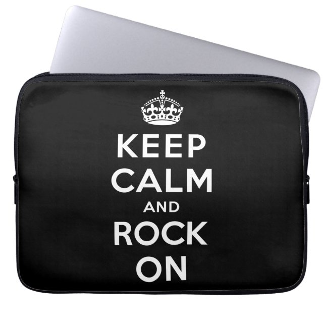 Capa Para Notebook Mantenha a calma e balance-a sobre (Frente)