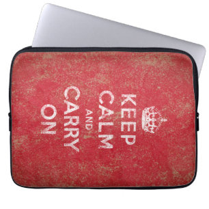 Capa Para Notebook Mantenha a calma e continue