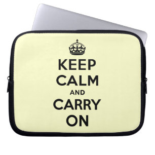 Capa Para Notebook Mantenha a calma e continue