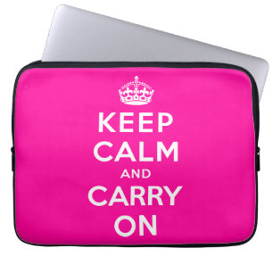 Capa Para Notebook Mantenha a calma e continue