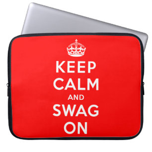 Capa Para Notebook Mantenha a calma e os ganhos sobre
