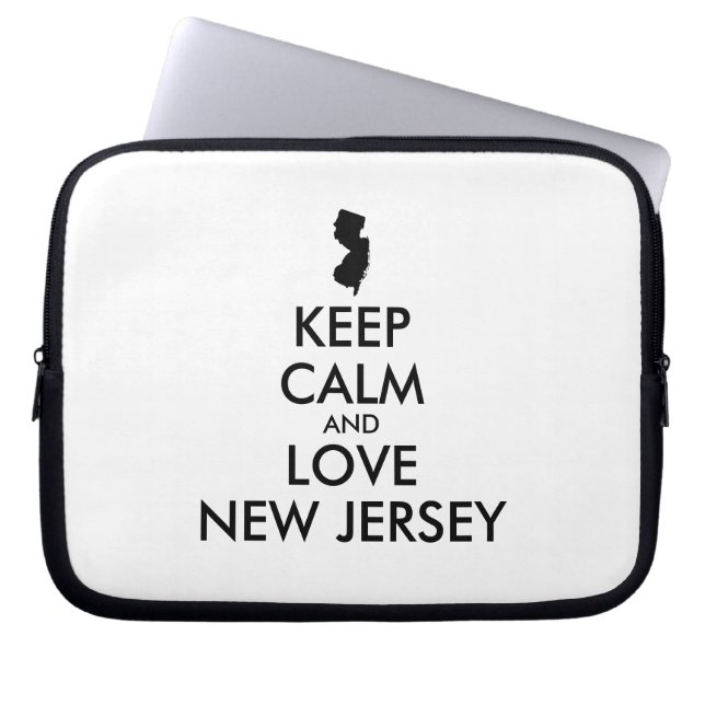CAPA PARA NOTEBOOK MANTENHA CALMO E AMES PERSONALIZÁVEIS NOVO JERSEY (Frente)