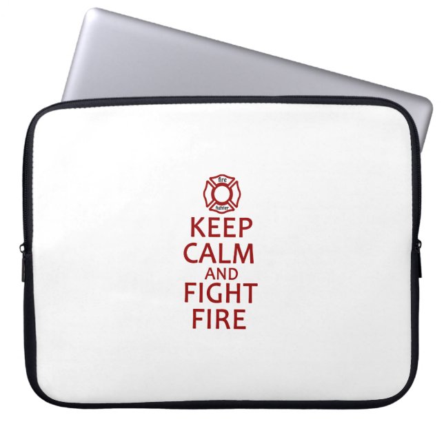 Capa Para Notebook Mantenha fogo calmo e da luta (Frente)