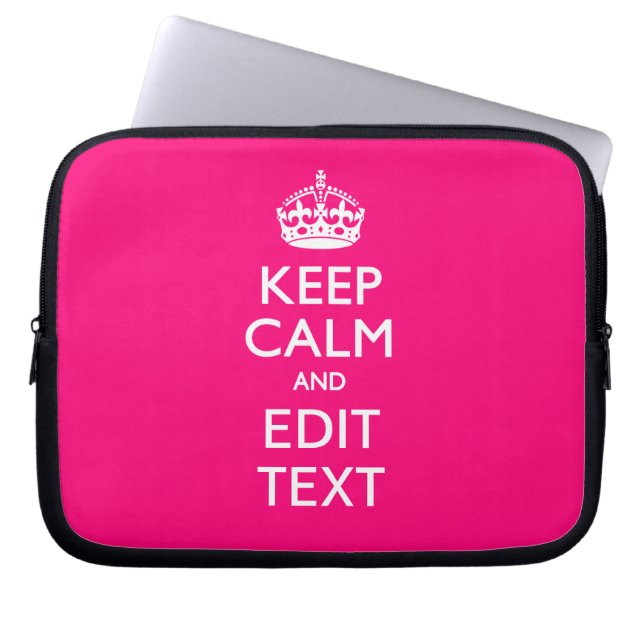 Capa Para Notebook MANTENHA O CALMO E O SEU Texto FÁCEIS (Frente)