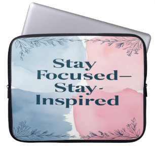 Capa Para Notebook Mantenha o Foco Mantenha a Inspiração