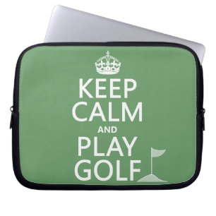 Capa Para Notebook Mantenha o golfe da calma e do jogo - todas as