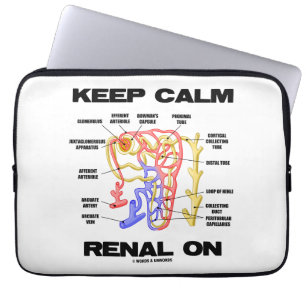 Capa Para Notebook Manter Calm Renal Ligado (Rim Nephron)