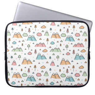 Capa Para Notebook Mão bonito teste padrão tirado da cena da montan