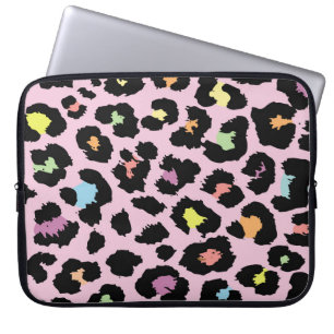 Capa Para Notebook mão-leopardo-selvagem, colorido, exótica, puxada r
