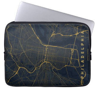 Capa Para Notebook Mapa da Cidade de Filadélfia EUA Design Minimalist