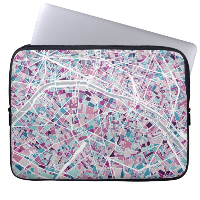 Capa Para Notebook Mapa da França de Paris (Frente)
