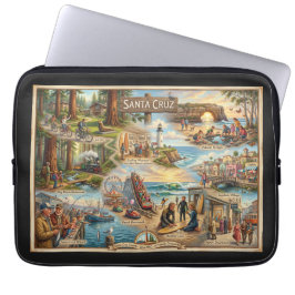 Capa Para Notebook Mapa da Vibração de Santa Cruz – Impressão Artísti