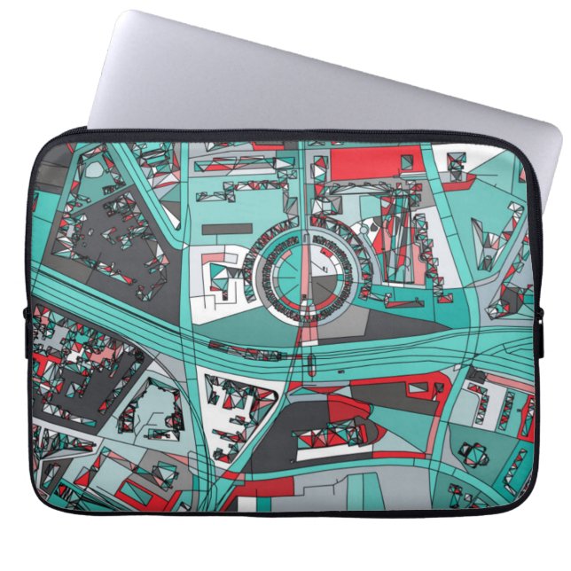 Capa Para Notebook Mapa de Berlim, Alemanha (Frente)