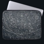Capa Para Notebook Mapa de Constelação de Vintage<br><div class="desc">Ilustração celeste modificada da Asa Smith's Illustrated Astronomy,  1851.</div>