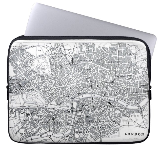 Capa Para Notebook Mapa de Londres (Frente)