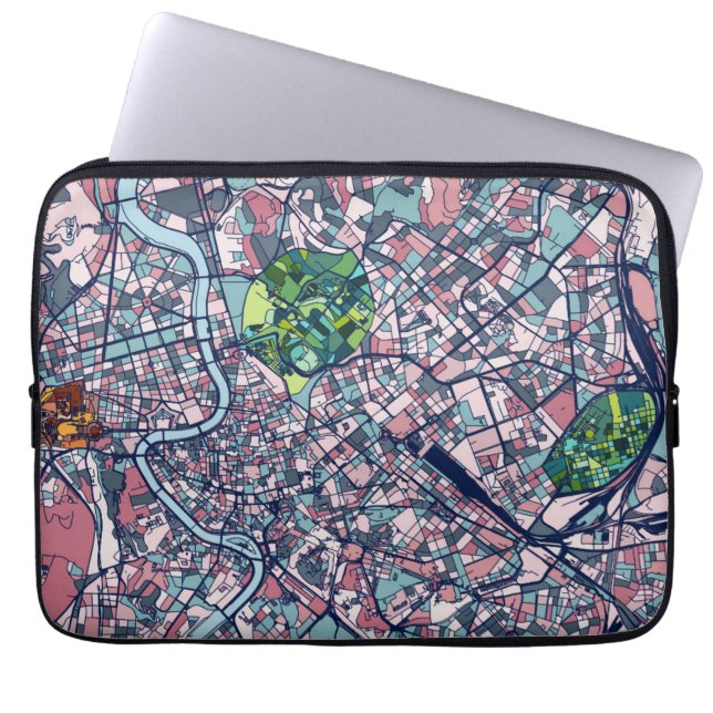 Capa Para Notebook Mapa de Roma Italia (Frente)
