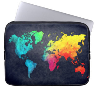 Capa Para Notebook mapa do mundo