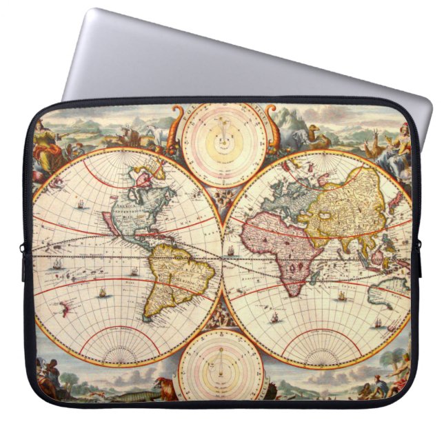 Capa Para Notebook Mapa do mundo 1680 (Frente)