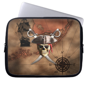 Capa Para Notebook Mapa do pirata