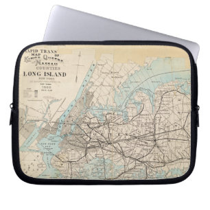 Capa Para Notebook Mapa dos reis, Queens, Long Island