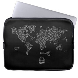 Capa Para Notebook Mapa Mundial