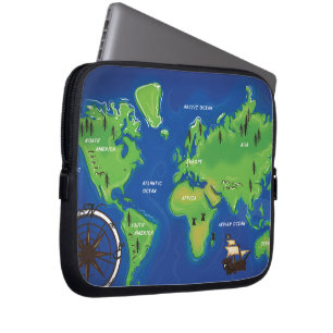 Capa Para Notebook Mapa Mundial
