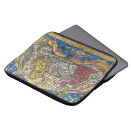 Capa Para Notebook Mapa Mundial Anti-Cardíaco de Peter Apian 1520