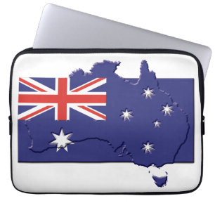 Capa Para Notebook Mapa Patriótico de Sinalizador AUSTRÁLIA