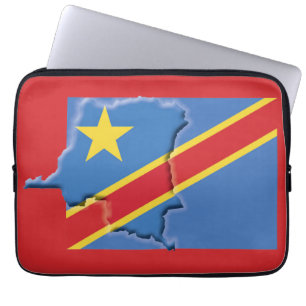 Capa Para Notebook Mapa Patriótico do Mapa de Sinalizador CONGO DRC R