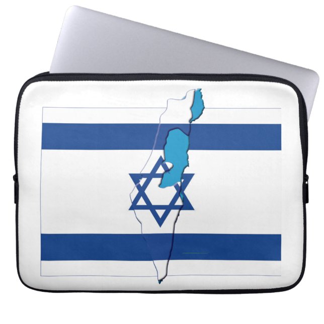 Capa Para Notebook Mapa Patriótico do Mapa de Sinalizador ISRAEL (Frente)