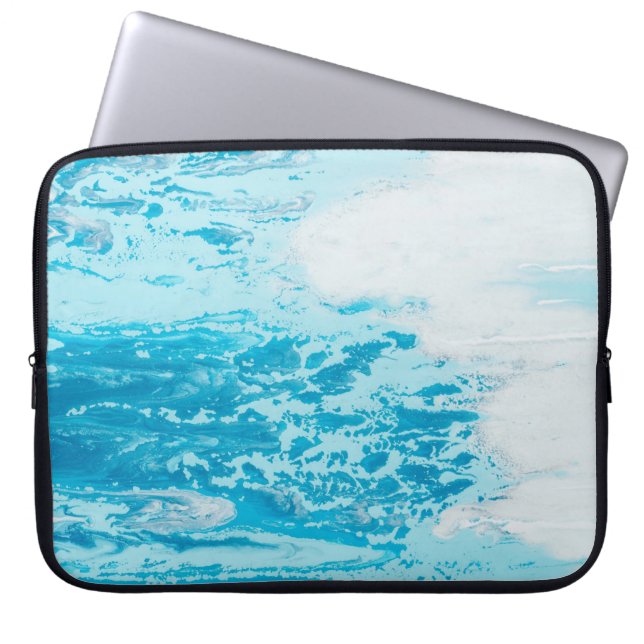 Capa Para Notebook Mar azul (Frente)