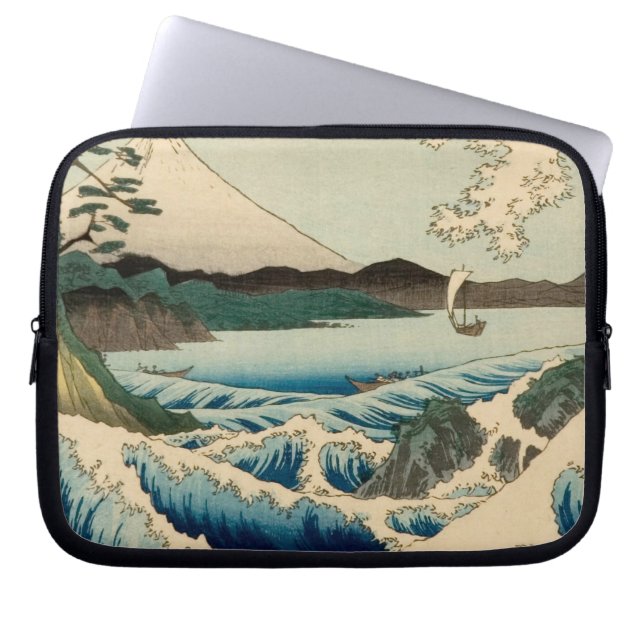 Capa Para Notebook Mar Japonês de Satta Hiroshige Art (Frente)