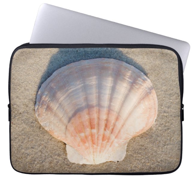 Capa Para Notebook Mar Shell que coloca no Sandy Beach (Frente)