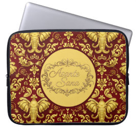 Capa Para Notebook Mara Majesty: Crimson & metallic gold Asante Sana 