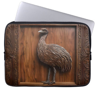 Capa Para Notebook Maravilhas: Impressão de madeira de Emu Australian