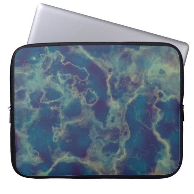 Capa Para Notebook Marble Azul 2 (Frente)