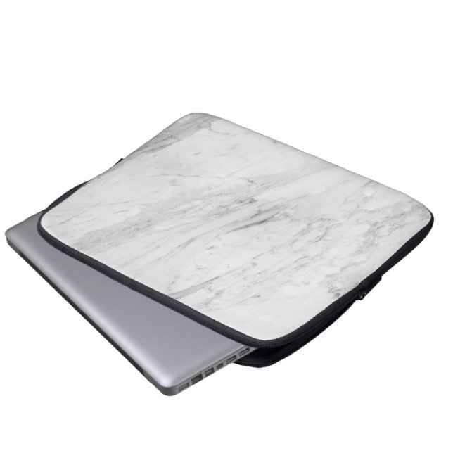 Capa Para Notebook Marble Branco (Frente Inferior)