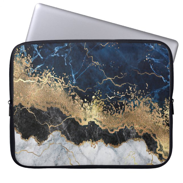 Capa Para Notebook Marble e Glitter (Frente)