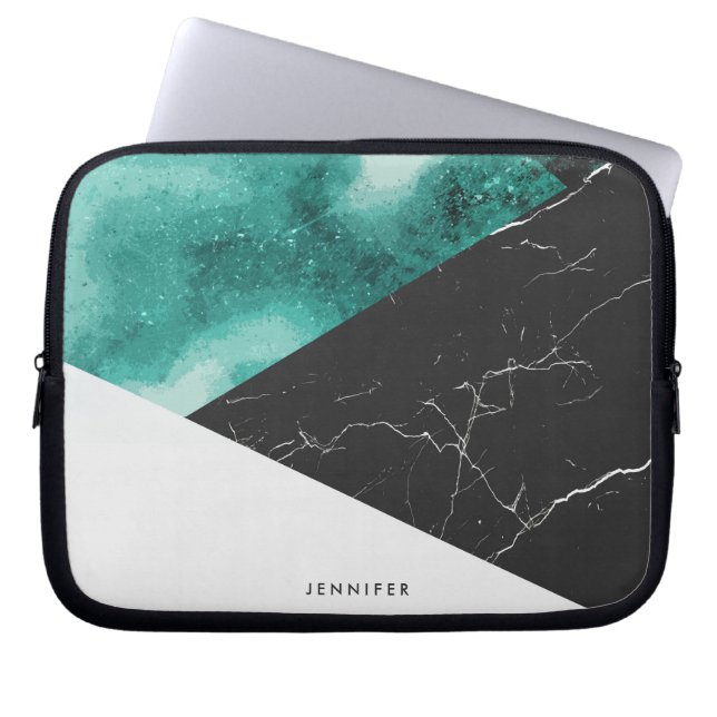 Capa Para Notebook Marble Mosaic Abstrato Pattern (Frente)