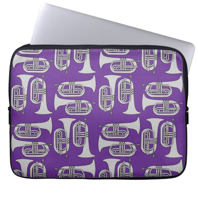 Capa Para Notebook Marching Baritone Crosshatch (Frente)