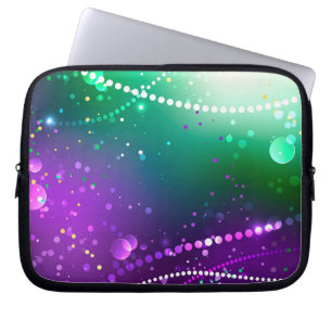 Capa Para Notebook Mardi Gras Festivo Purple Background