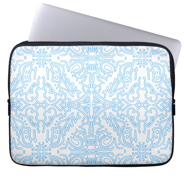 Capa Para Notebook Maré Celeste Azul (Frente)