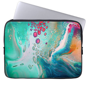 Capa Para Notebook Marés Elétricas de Mármore Colorido