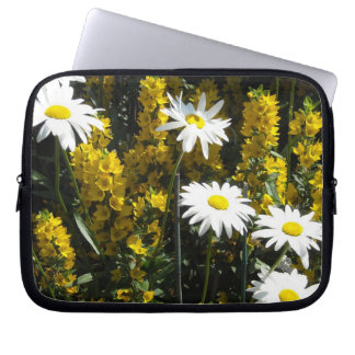 Capa Para Notebook Margaridas Brancas Brilhantes