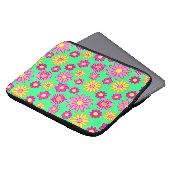Capa Para Notebook Margaridas Divertidas (Frente Topo)