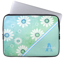 Capa Para Notebook Margaridas em Flor: Padrão Floral Minimalista